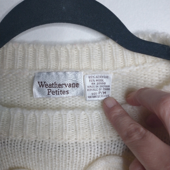 Vintage Weathervane Petites Knit 3D design sweater, MP - Picture 3 of 8